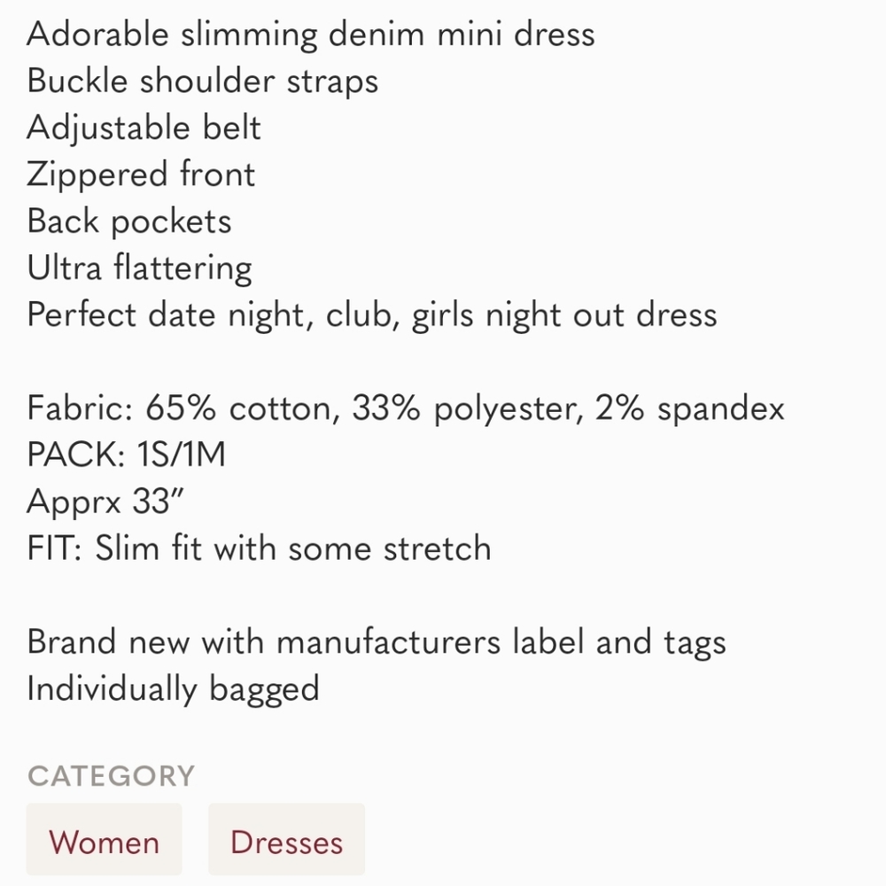 sm. Left, Blue jean dress - Picture 7 of 7